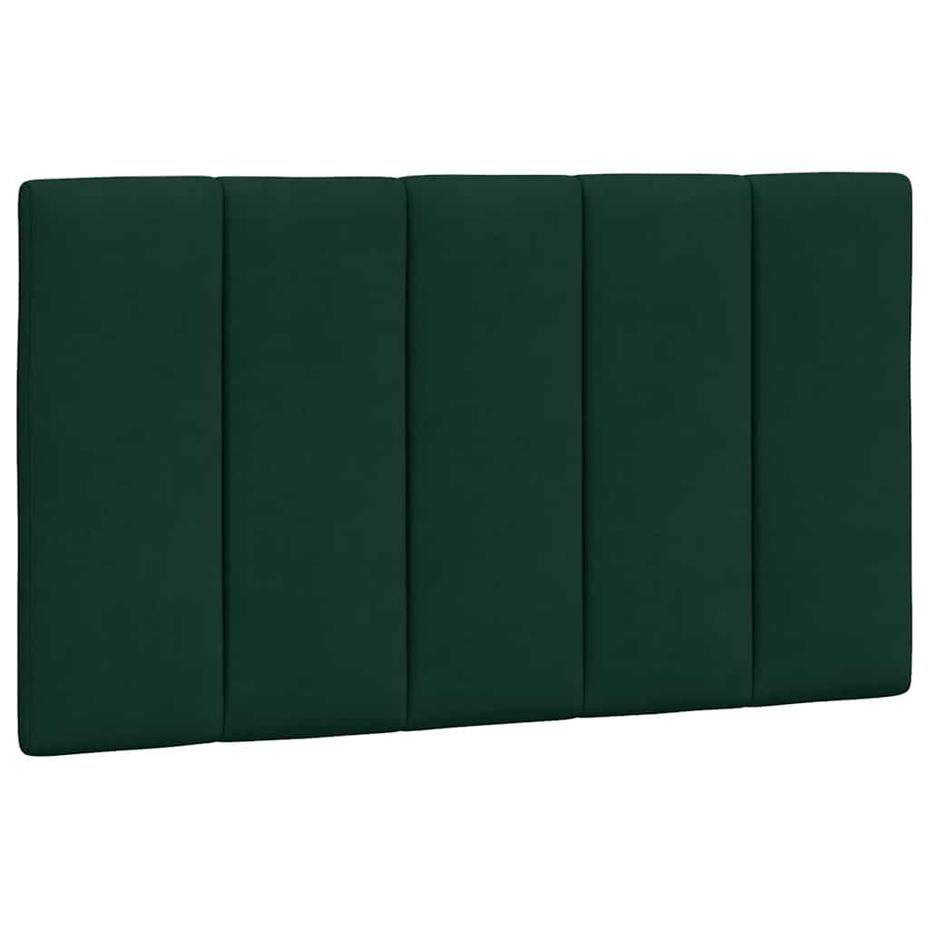 Bettgestell mit LED ohne Matratze "Hanko" Dunkelgrün 80x200 cm Samt