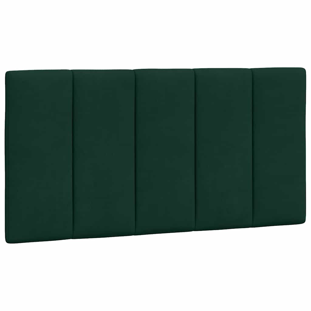 Bettgestell mit LED ohne Matratze "Hanko" Dunkelgrün 100x200 cm Samt