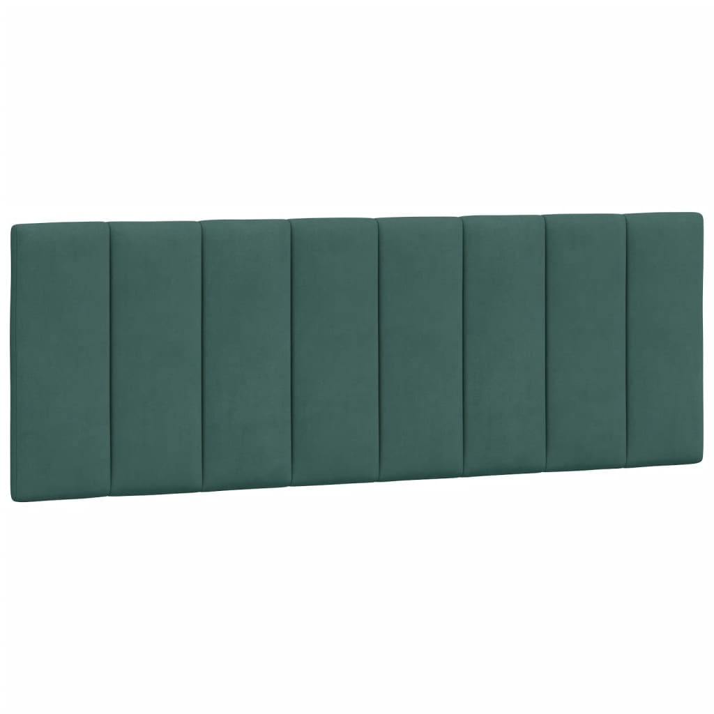 Cadre de lit avec LED sans matelas "Hanko" vert foncé 120x200 cm velours