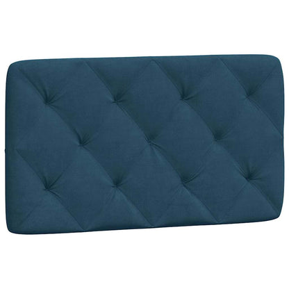 Bettgestell mit LED ohne Matratze Blau 90x190 cm Samt