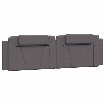 Bettgestell "Viana" mit LED ohne Matratze Grau 180x200 cm