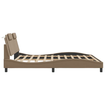 Bettgestell Viana mit LED ohne Matratze Cappuccino 180x200cm