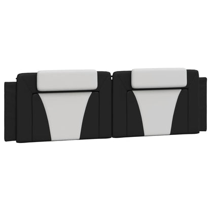Bettgestell Viana mit LED ohne Matratze Schwarz&Weiß 180x200cm