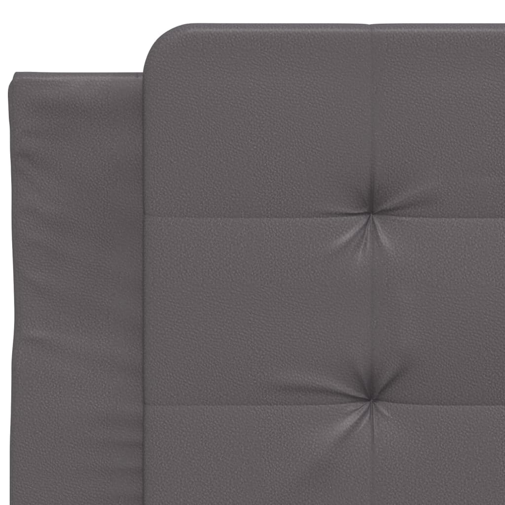 Bettgestell mit LED ohne Matratze "Zadar" Grau 100x200 cm