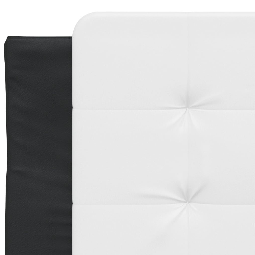 Bettgestell mit LED ohne Matratze Zadar Schwarz&Weiß 100x200cm