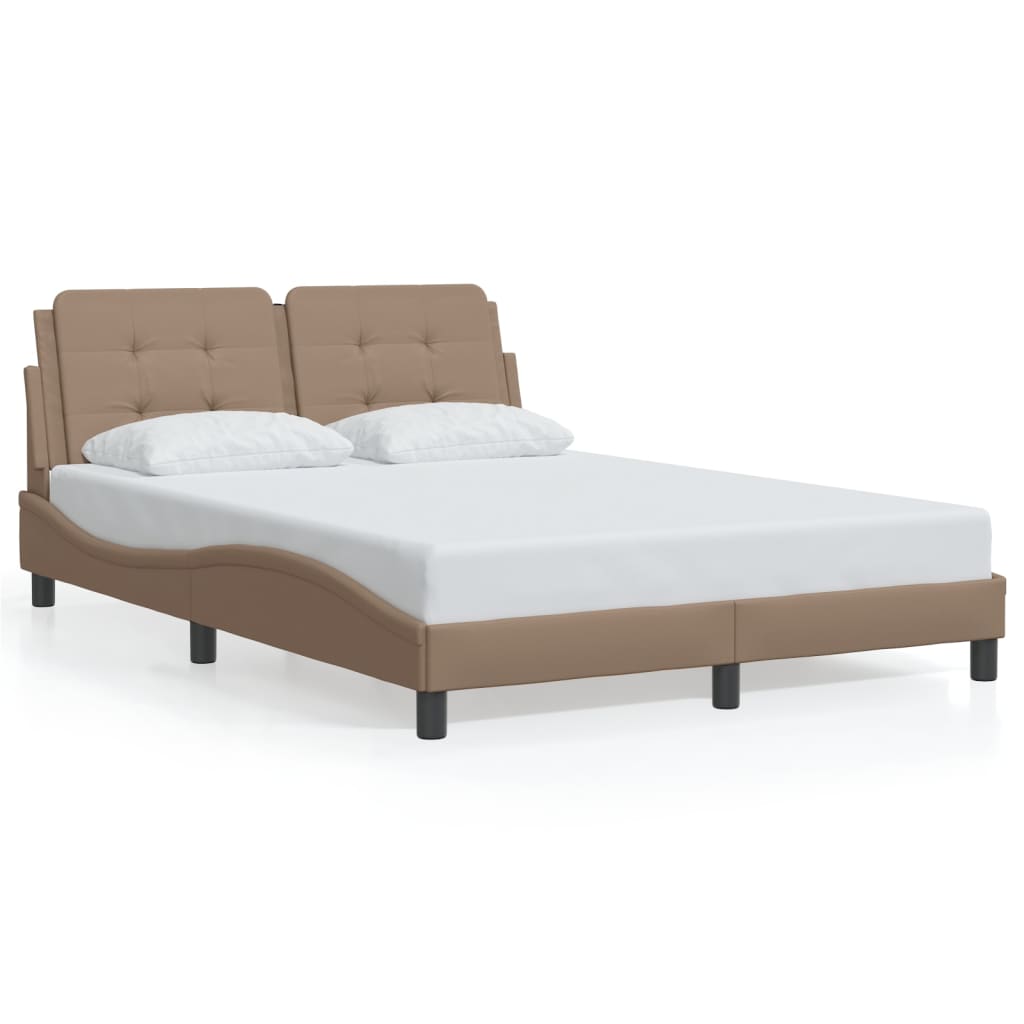 Bettgestell mit LED ohne Matratze Zadar Cappuccino 120x200cm