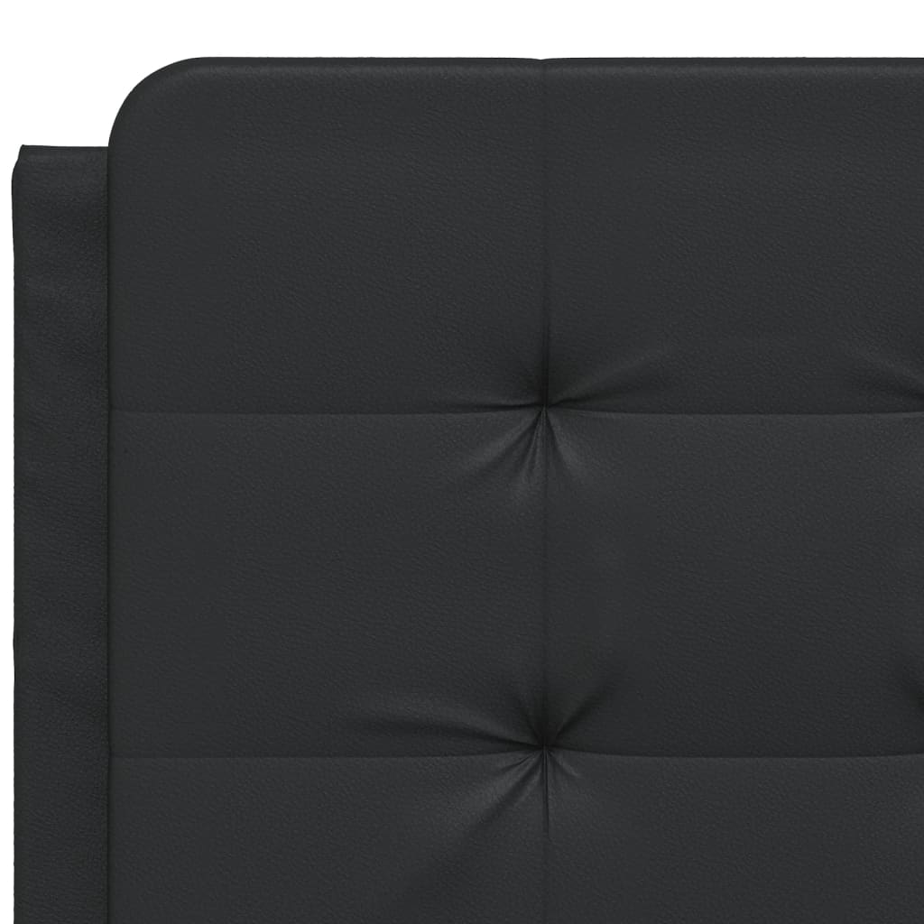Bettgestell mit LED ohne Matratze "Zadar" Schwarz 140x190 cm