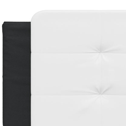 Bettgestell mit LED ohne Matratze Zadar Schwarz&Weiß 160x200cm