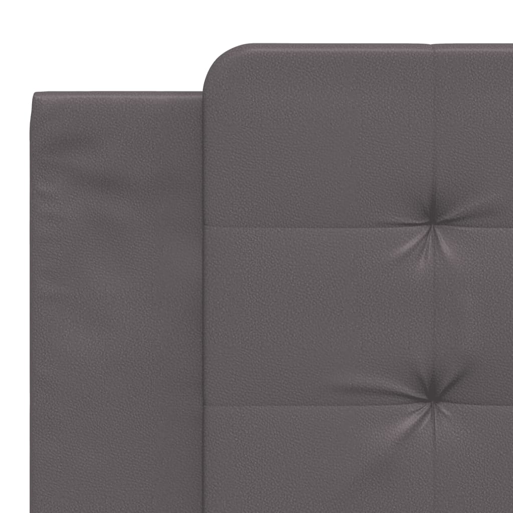 Bettgestell mit LED ohne Matratze "Zadar" Grau 180x200 cm