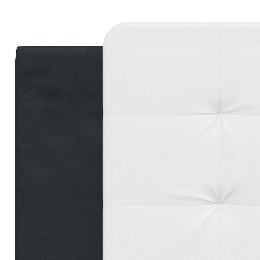 Bettgestell mit LED ohne Matratze Zadar Schwarz&Weiß 180x200cm