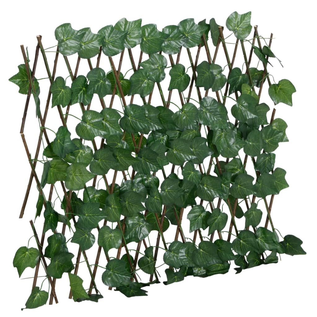 Treillis avec feuilles de vigne artificielles 5 pièces extensible 190x60cm.