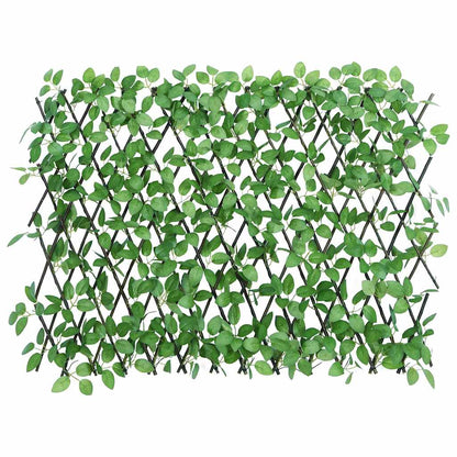 Rankgitter mit Künstlichem Efeu Erweiterbar Grün 180x60 cm