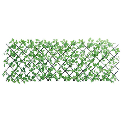 Rankgitter mit Künstlichem Efeu Erweiterbar Grün 180x60 cm