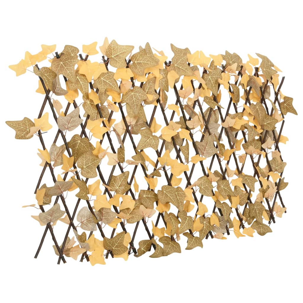 Treillis avec feuilles d'érable artificielles, extensible 180x60 cm