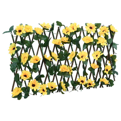 Rankgitter mit Künstlichem Efeu 5 Stk. Erweiterbar 180x30 cm