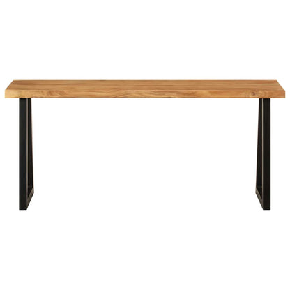 Bank Baumkante 105 cm Massivholz Akazie