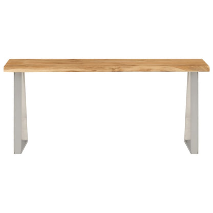 Bank Baumkante 105 cm Massivholz Akazie