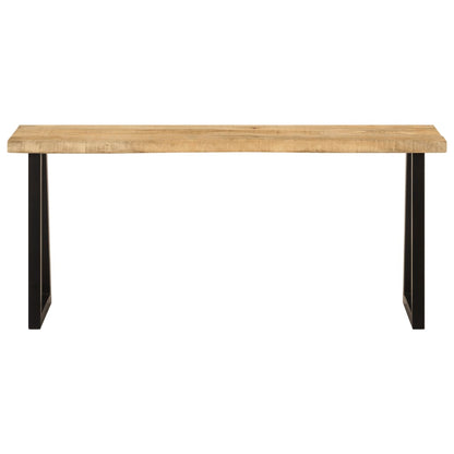Bank Baumkante 105 cm Massivholz Mango