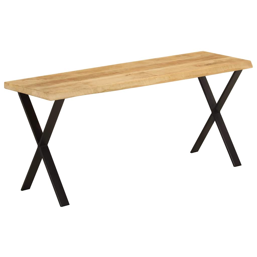 Bank Baumkante 105 cm Massivholz Mango