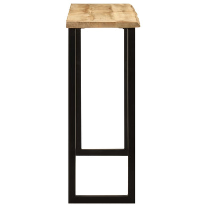 Konsolentisch mit Baumkante 105x33x76 cm Massivholz Mango