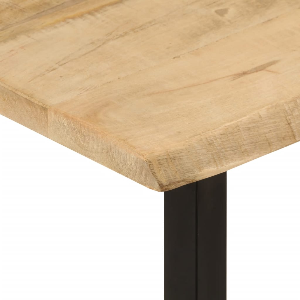 Konsolentisch mit Baumkante 105x33x76 cm Massivholz Mango
