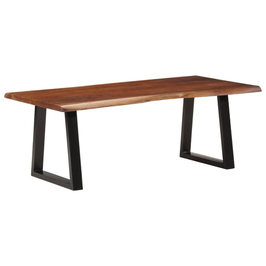 Table basse marron miel 110x55x40 cm bois d'acacia massif