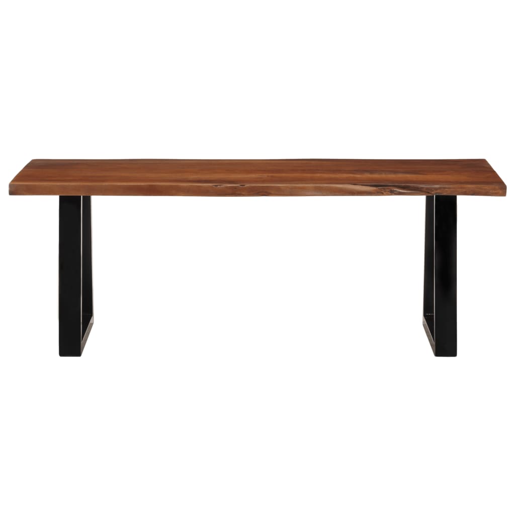 Table basse marron miel 110x55x40 cm bois d'acacia massif