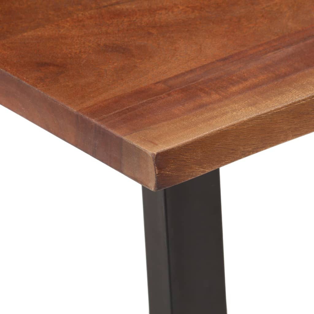 Table basse marron miel 110x55x40 cm bois d'acacia massif