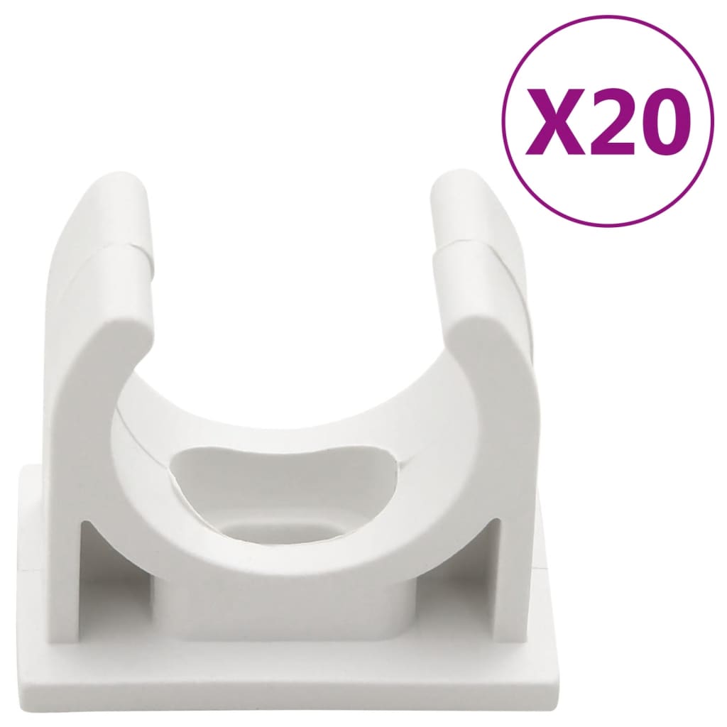Installationsrohre mit Clips Ø25 mm 10 m PVC