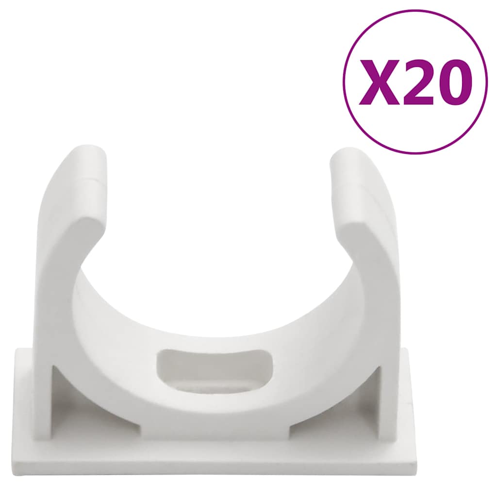 Installationsrohre mit Clips Ø32 mm 10 m PVC