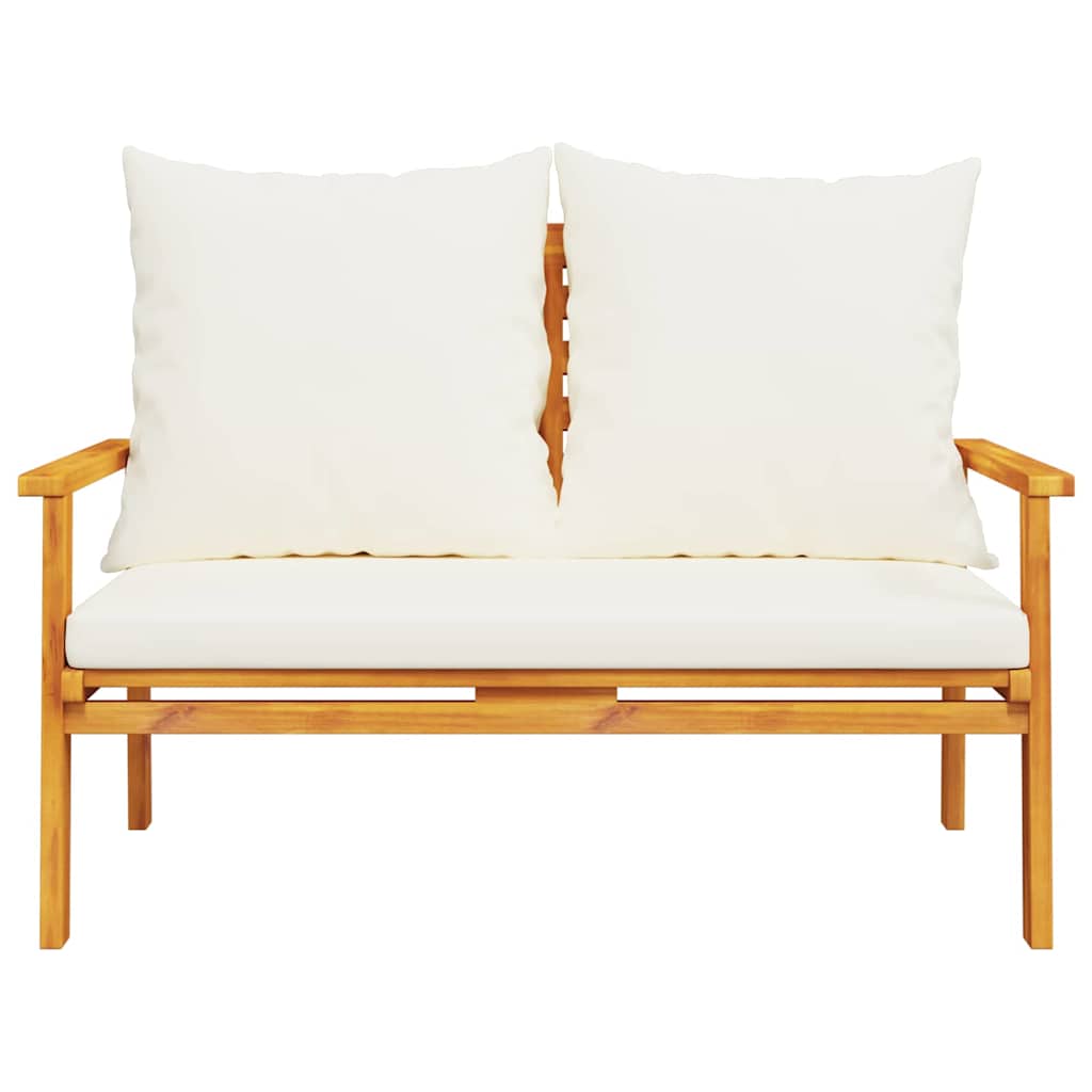 3-tlg. Garten-Lounge-Set mit Kissen Massivholz Akazie