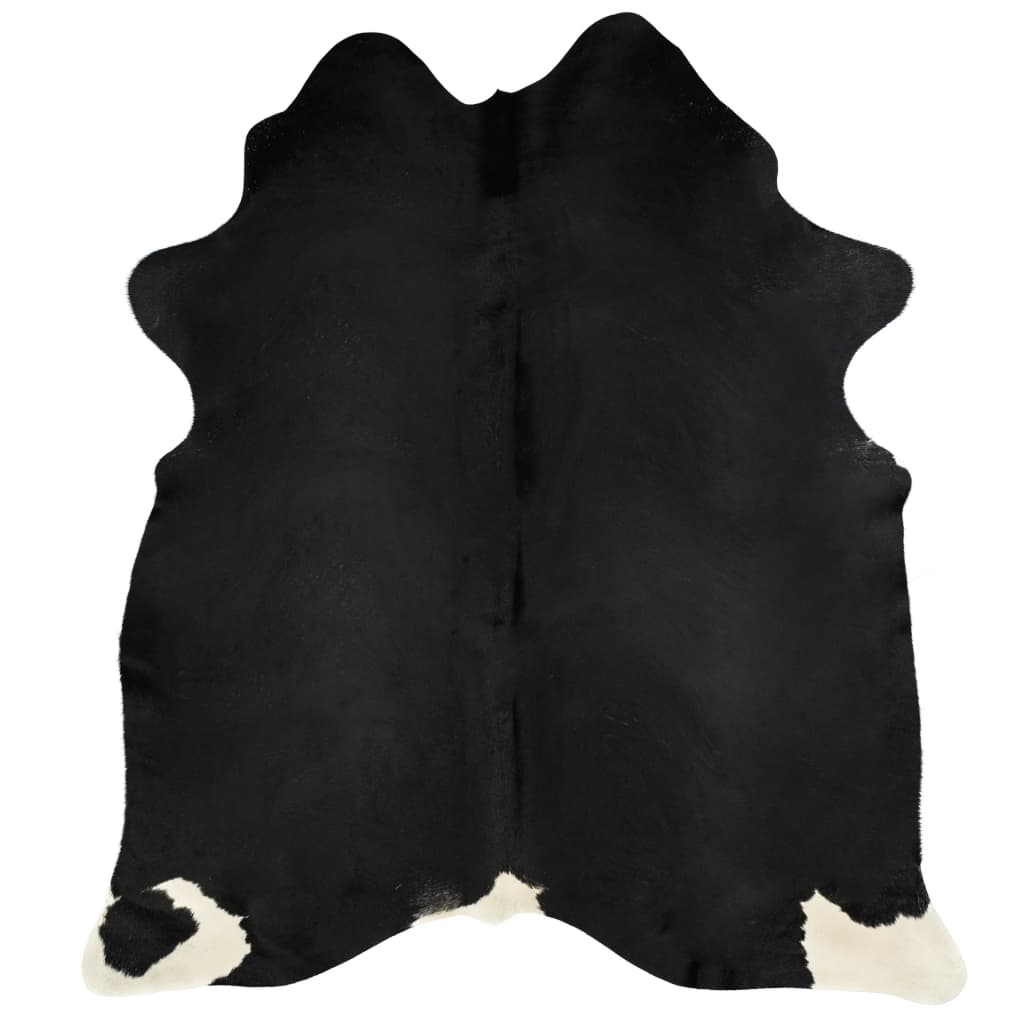 Carpet Genuine Cowhide Black 180x220 cm