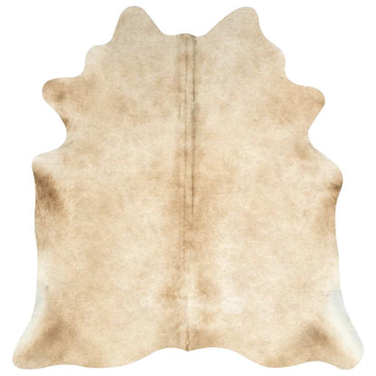 Teppich Echtes Rindsleder Beige 180x220 cm