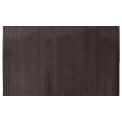 Teppich Rechteckig Dunkelbraun 60x100 cm Bambus