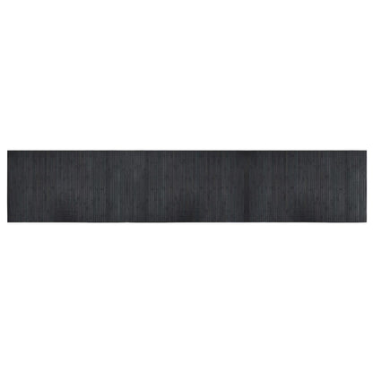 Teppich Rechteckig Grau 60x300 cm Bambus