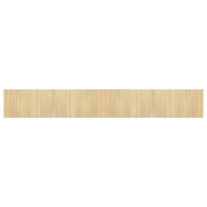 Teppich Rechteckig Hell Natur 60x400 cm Bambus