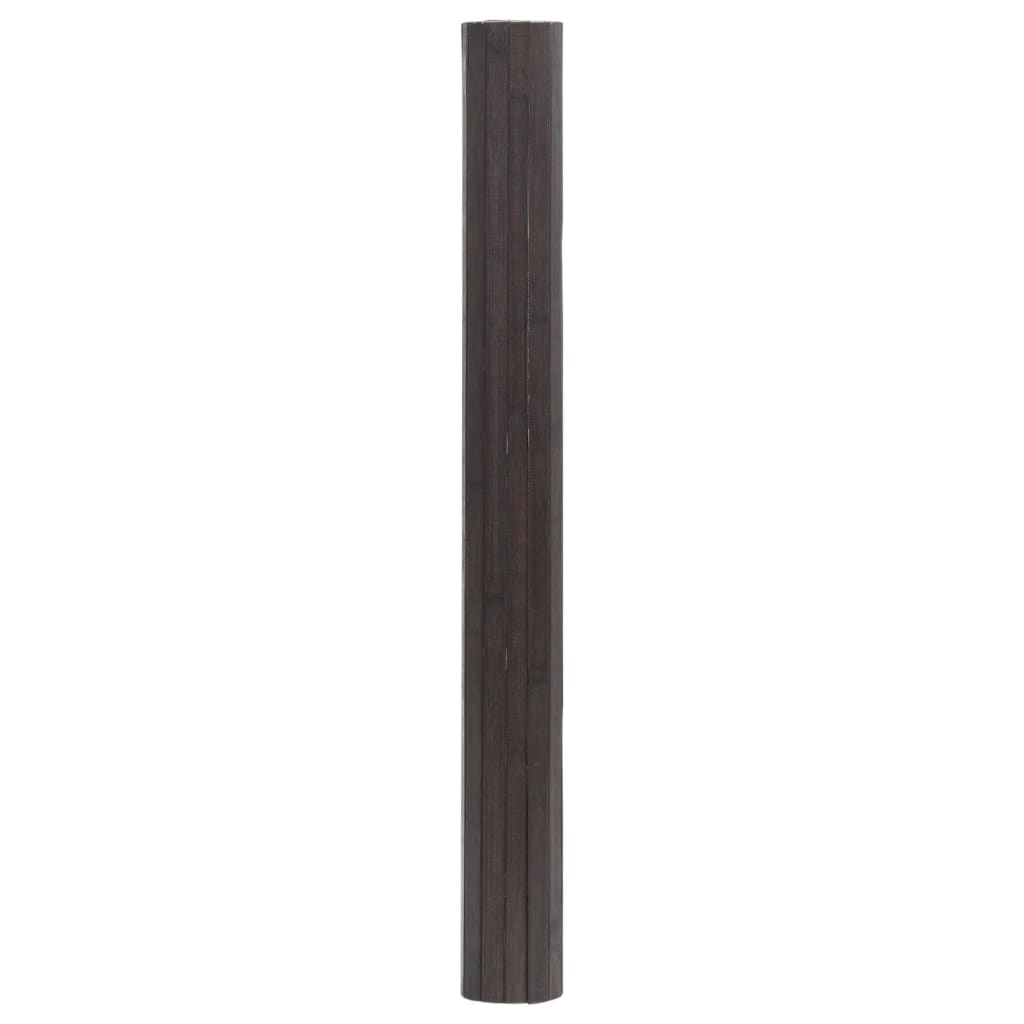 Teppich Rechteckig Dunkelbraun 70x100 cm Bambus