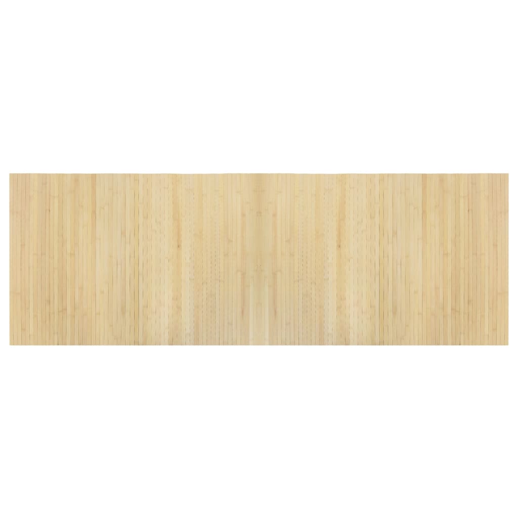 Teppich Rechteckig Hell Natur 70x200 cm Bambus