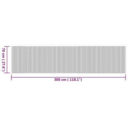 Teppich Rechteckig Natur 70x300 cm Bambus