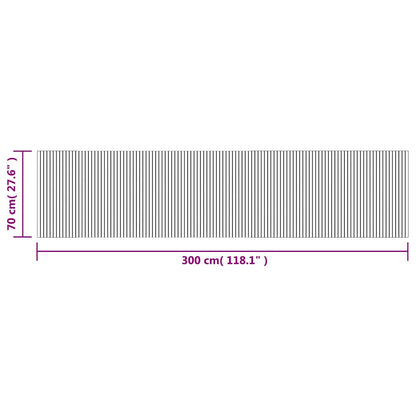 Teppich Rechteckig Braun 70x300 cm Bambus
