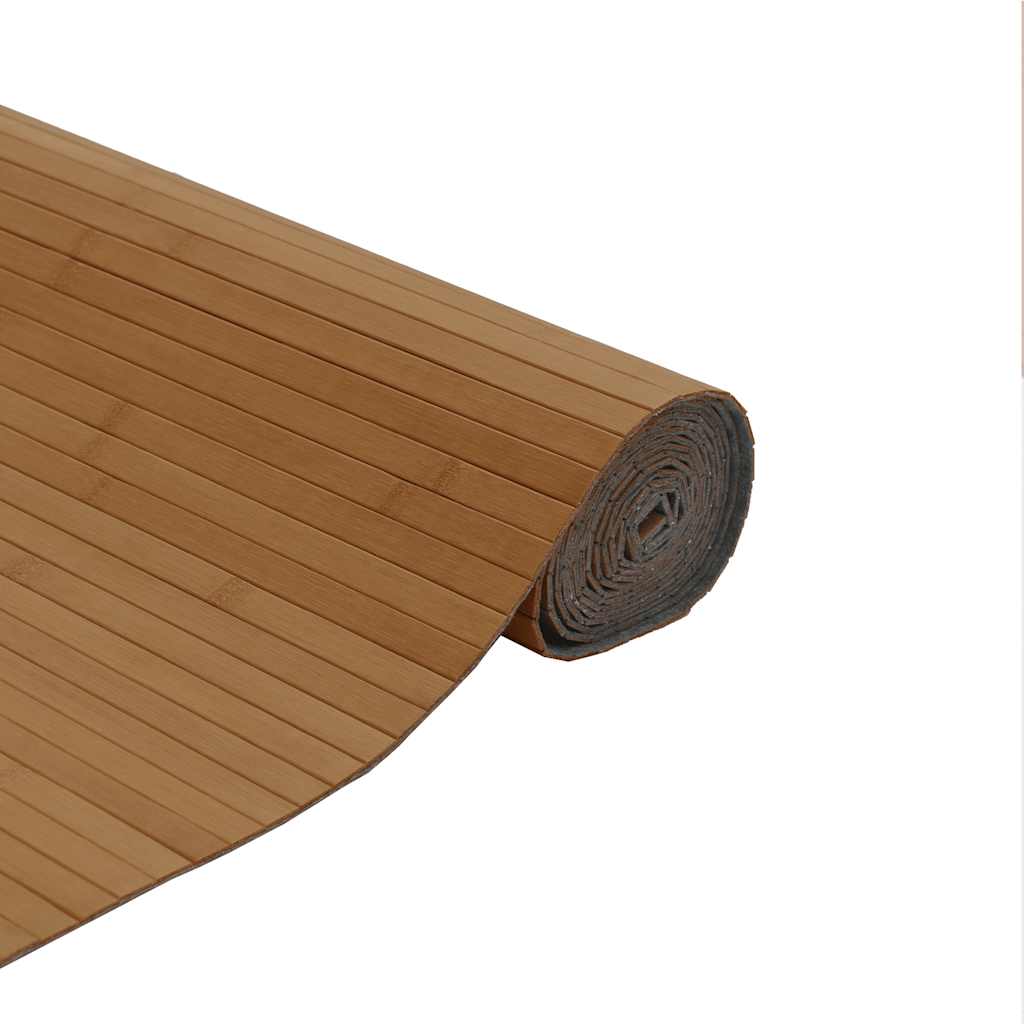 Teppich Rechteckig Braun 80x300 cm Bambus