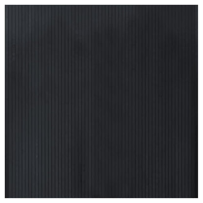 Teppich Rechteckig Schwarz 100x100 cm Bambus