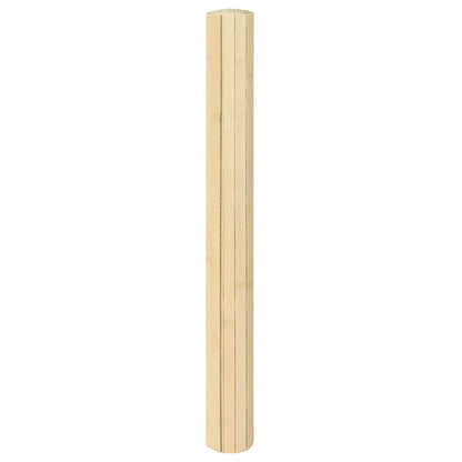 Teppich Rechteckig Hell Natur 100x300 cm Bambus