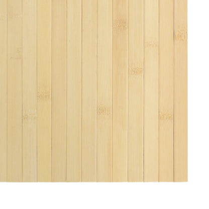 Teppich Rechteckig Hell Natur 100x300 cm Bambus