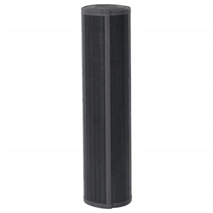 Teppich Rechteckig Grau 60x100 cm Bambus