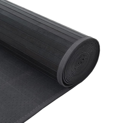 Teppich Rechteckig Grau 60x100 cm Bambus