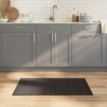 Teppich Rechteckig Dunkelbraun 60x100 cm Bambus