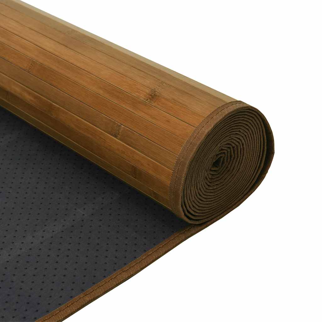 Teppich Rechteckig Braun 70x100 cm Bambus
