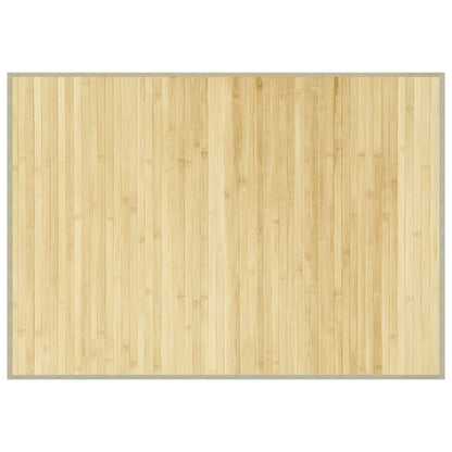 Teppich Rechteckig Hell Natur 70x100 cm Bambus