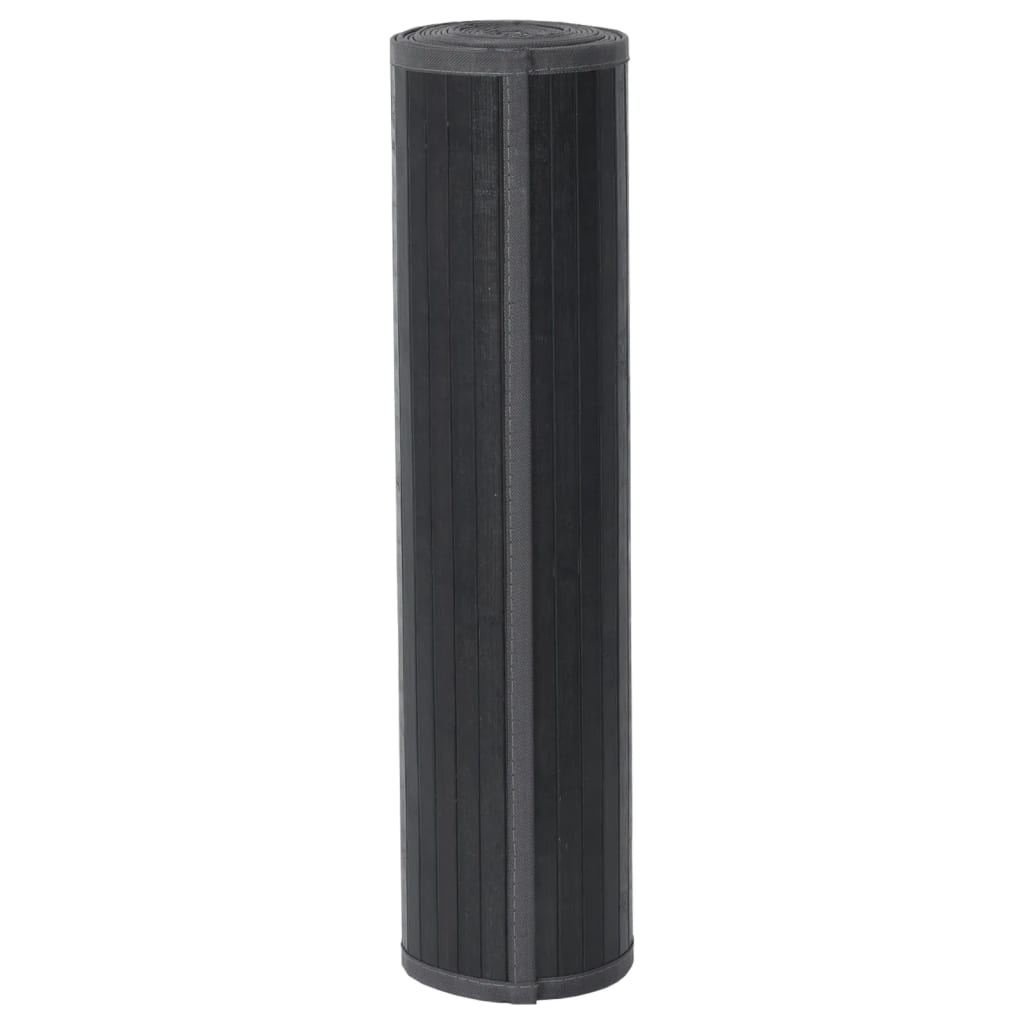 Teppich Rechteckig Grau 70x200 cm Bambus